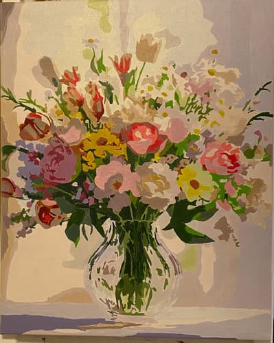 Customer photo review of Blumen, Ultra Realistisch - Malen nach Zahlen