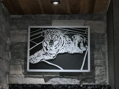 Customer photo review of Custom Pet Metal Portrait