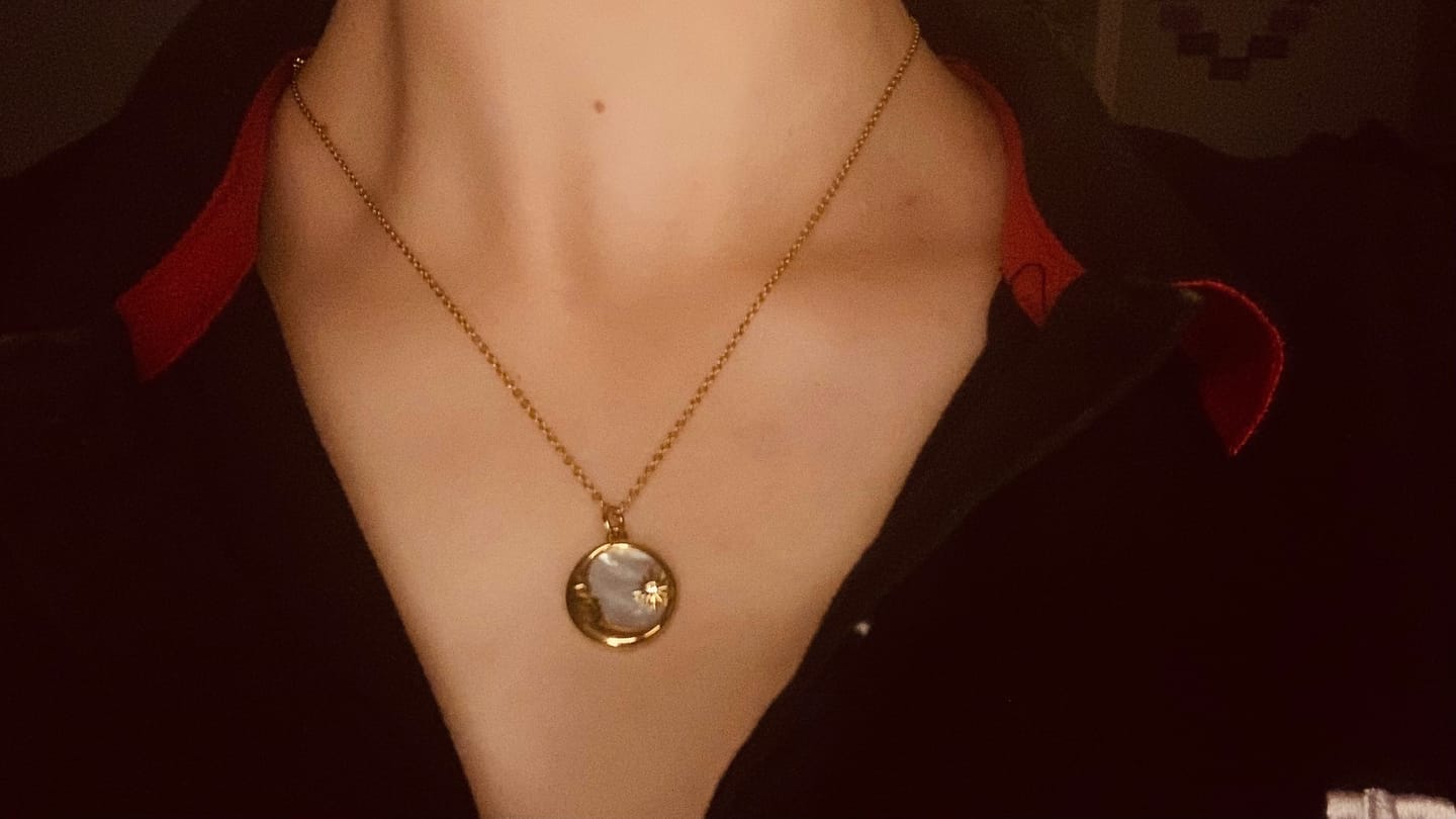 Customer photo review of Celeste Necklace