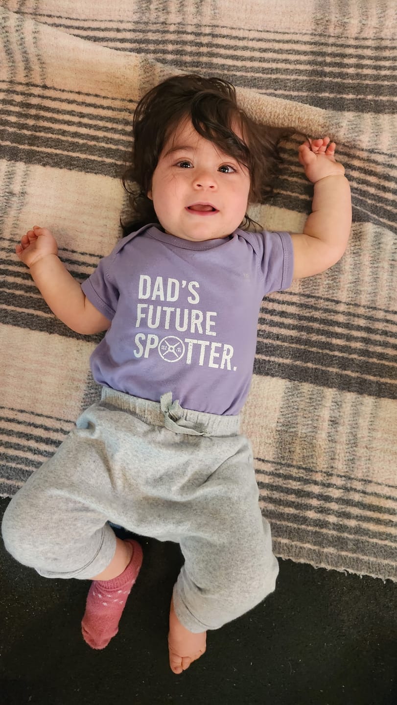 Customer photo review of Dads Future Spotter Onesie