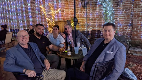 Customer photo review of Overcome Evil Compass Chain Bracelet - Helps Pair Veterans With A Service Dog Or Shelter Dog