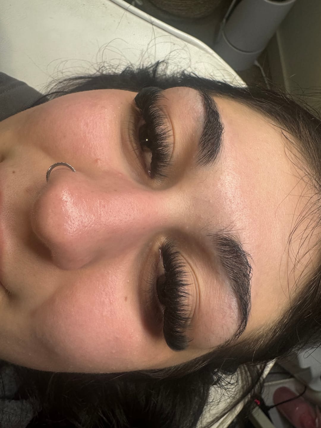 Customer photo review of Giali Lashes Speedy Bond Glue Lash Adhesive