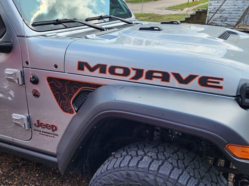 Customer photo review of Topography with Color Outline Fender Inserts (Set Of 2)
