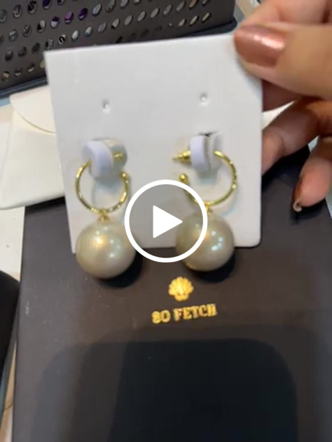 Customer video review of Mia Pearl Drop Earrings