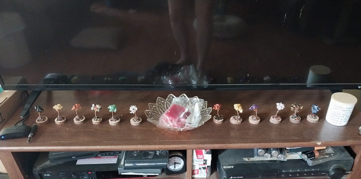 Customer photo review of 12 Crystal Trees: Beautiful Decor with Powerful Energy for Healing, Balance & Abundance