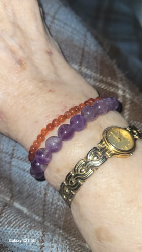 Customer photo review of Carnelian Bracelet Mini