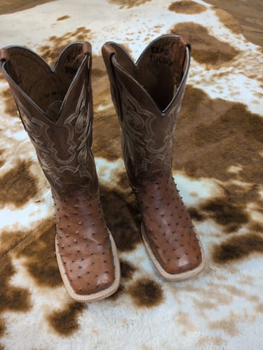 Customer photo review of Brandy CC - Genuine Full-Quill Ostrich Boots