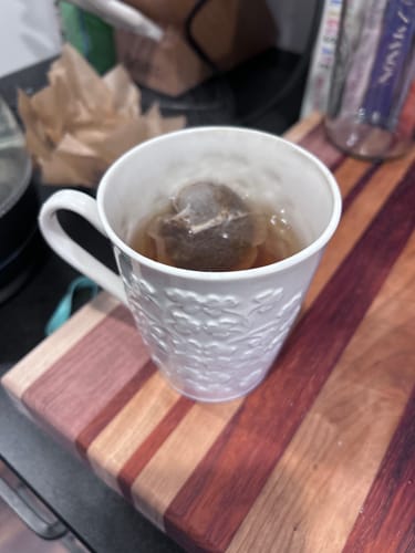 Customer photo review of Belleek Classic Field of Shamrock Mugs Set of 2