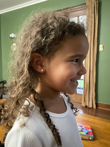 Customer photo review of Tiny Peachy Heart