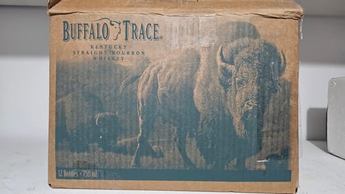 Customer photo review of Buffalo Trace Bourbon Whiskey Case Bundle (12 Bottles) (750ml)