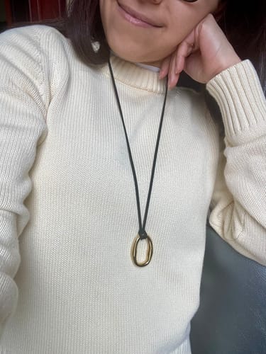 Customer photo review of Dolce Necklace - Gold