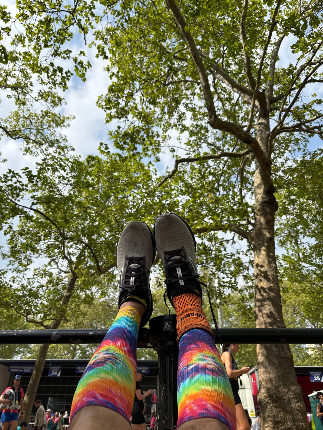 Customer photo review of Bamboo Ankle Compression Support Sleeve For Achilles Tendon And Ankle Sprains