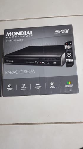 Customer photo review of DVD Player Mondial D 20 com Função Karaokê e USB Bivolt
