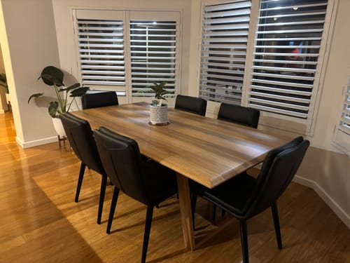 Customer photo review of Dani 200cm Marri Dining Table in Natural