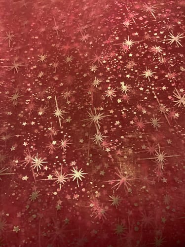 Customer photo review of Hot Pink Star Organza
