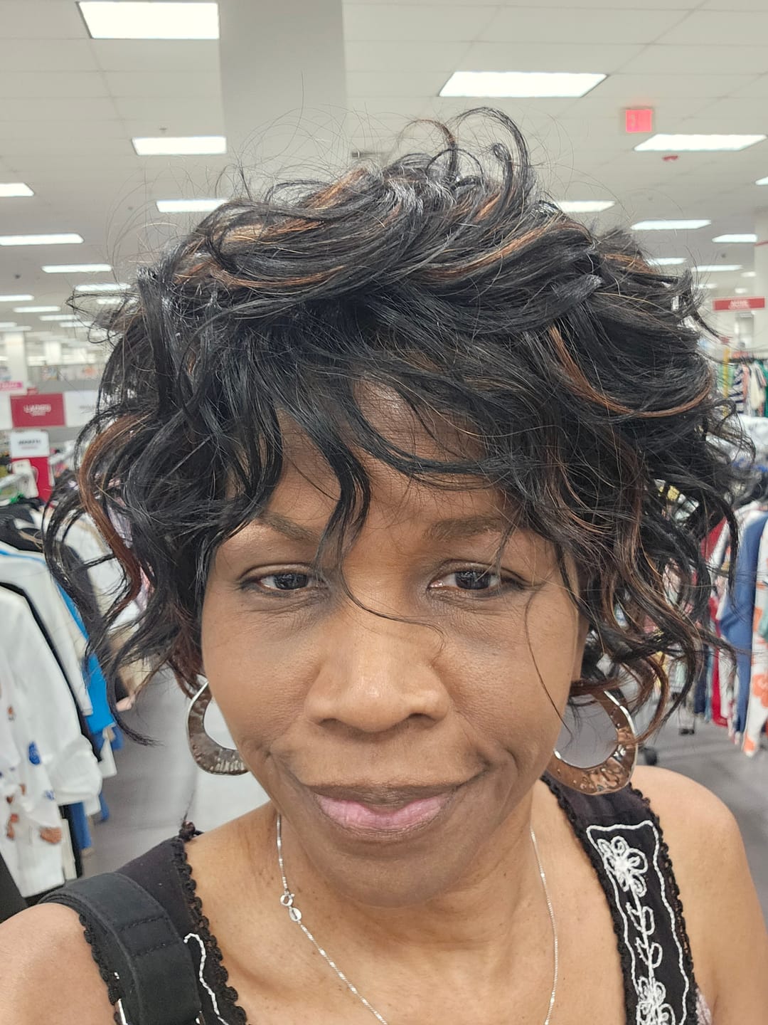Customer photo review of Vivica A Fox Pure Comfort Cap Wig - ELSIE