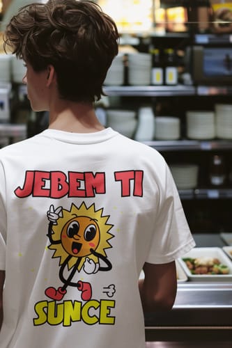 Customer photo review of Jebem ti sunce Oversize T-Shirt