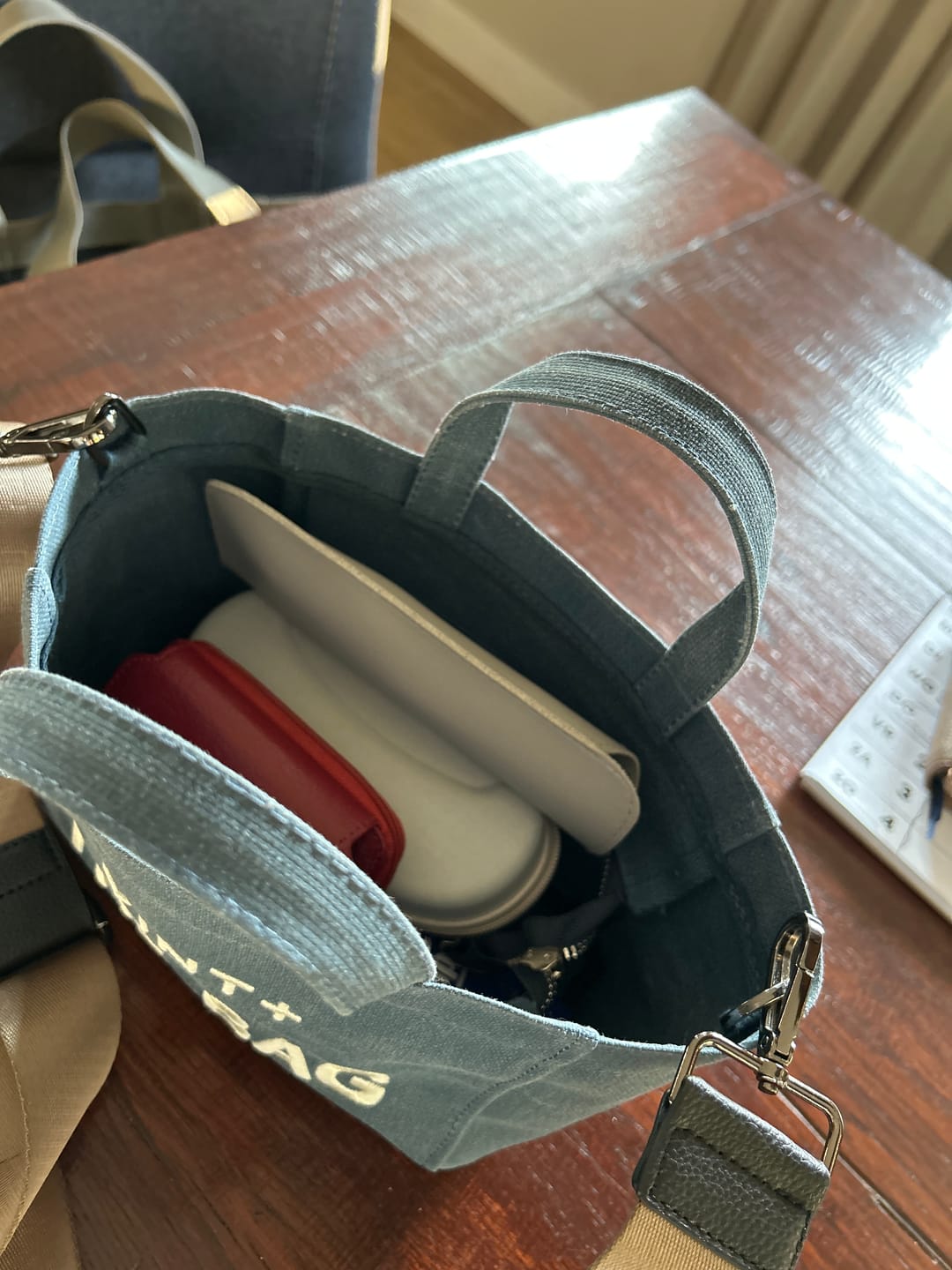 Customer photo review of CANVAS TOTE BAG - MINI - DENIM BLAU