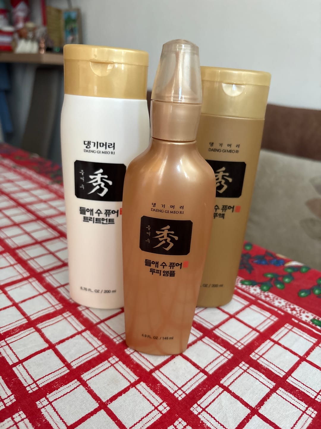 Customer photo review of Пептиден серум за бърз растеж и възстановяване на косата Doori Златен еликсир