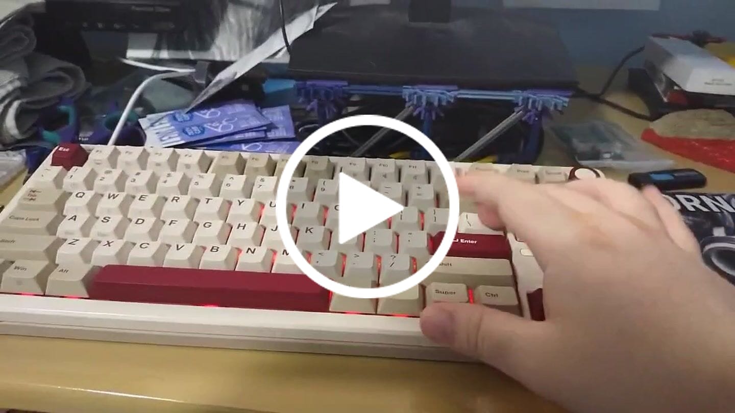 Customer video review of SILLYWORKS X GATERON TYPE R TACTILE SWITCH FACTORY LUBED EDITION (10PCS)