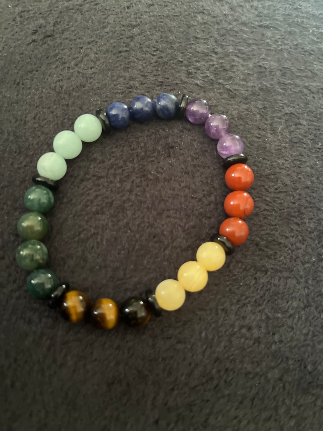 Customer photo review of Bracelet Premium "Harmonisation des 7 Chakras"