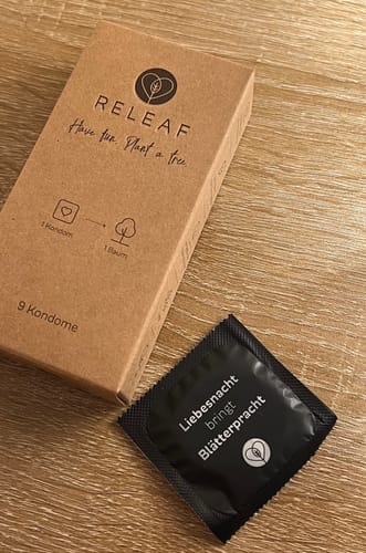 Customer photo review of Releaf | Baumpflanzende Kondome