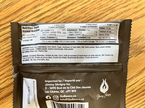 undefined review of Go Nutrition - Gourganes grillées 28g image 1 out of 1