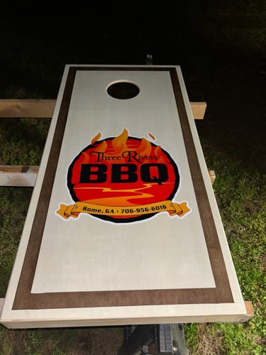William G. review of Custom Cornhole Board Sticker image 1 out of 1