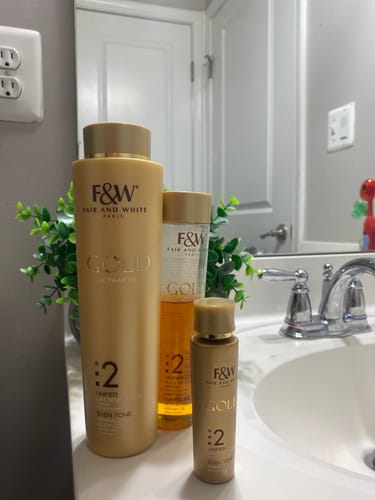 Customer photo review of Fair and White 2: Gold Intense Argan Oil Active Serum 30 ml / 1fl.oz