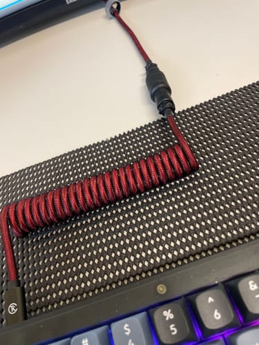 Customer photo review of Keychron高級飛行員螺旋航插線