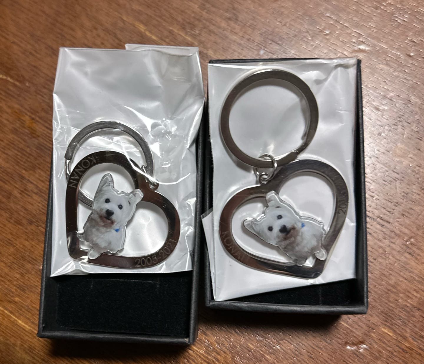 Customer photo review of 世界にひとつだけ♪好きな写真で作るオリジナルキーホルダー（文字入れ無料）