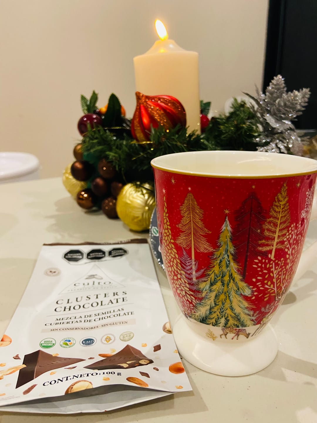 Customer photo review of Chocolate Orgánico Culto 80% 80gr con Almendras (T)