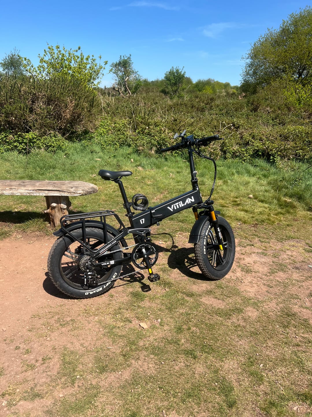 Customer photo review of I7 Pro Folding Full Suspension Electric Bike