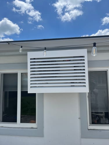 Customer photo review of Mini-Split AC Cover - Charcoal