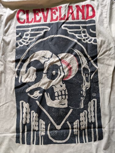 Customer photo review of Baseball Mind - Cleveland T-shirt