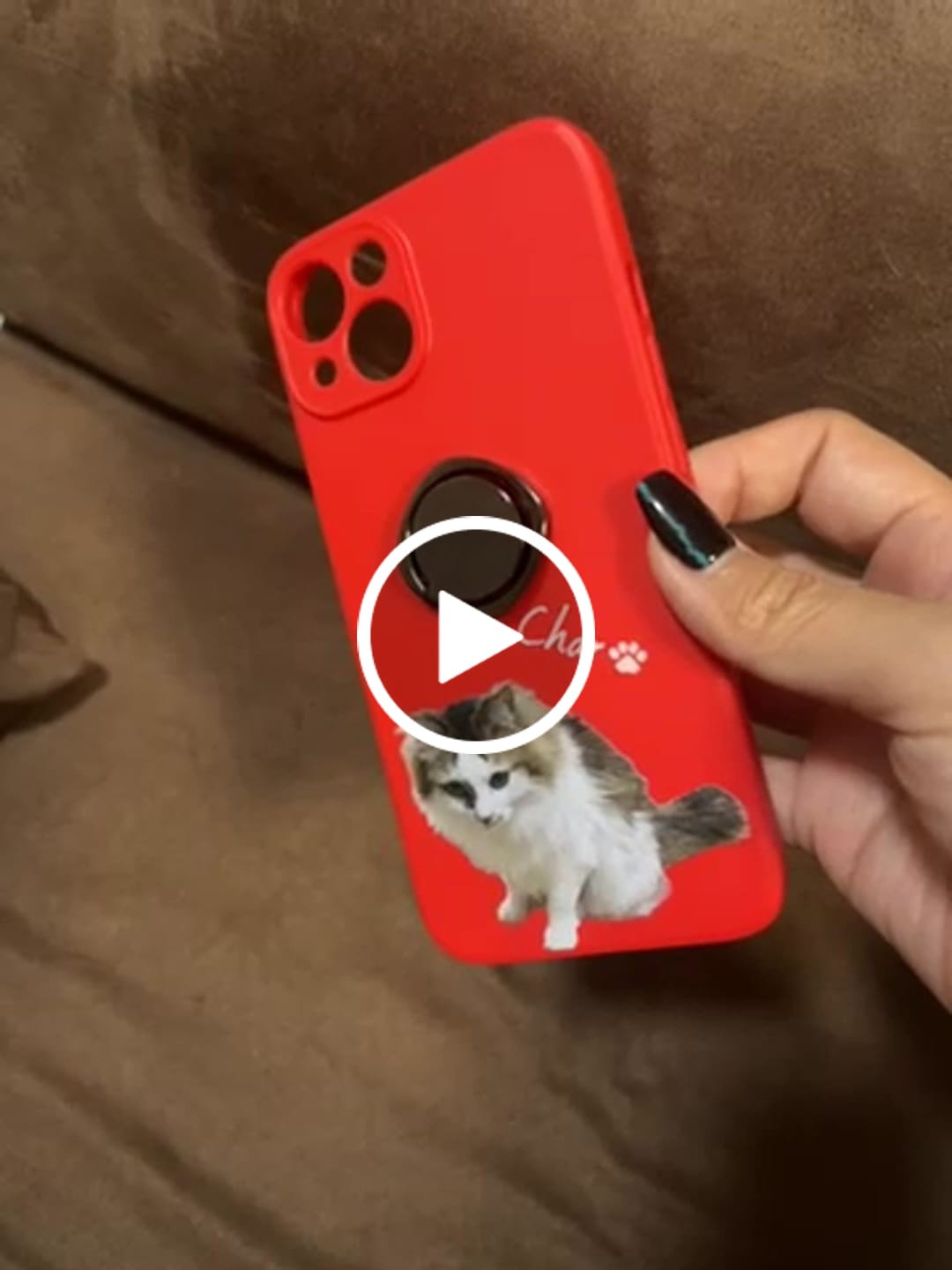 Customer video review of ペットの写真で作るオリジナルユアフォトスマホケース02（iPhone,Android）