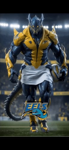 Customer photo review of 2025 Parramatta Eels Travel Zip Hoodie - Mens (Electric Blue)