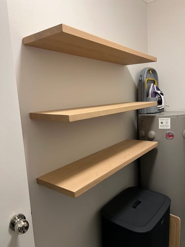 Customer photo review of Floating Shelf