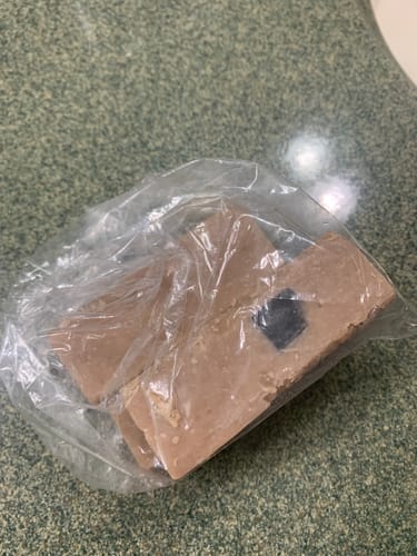 Customer photo review of Dead Sea Salt & Charcoal Exfoliating Bar