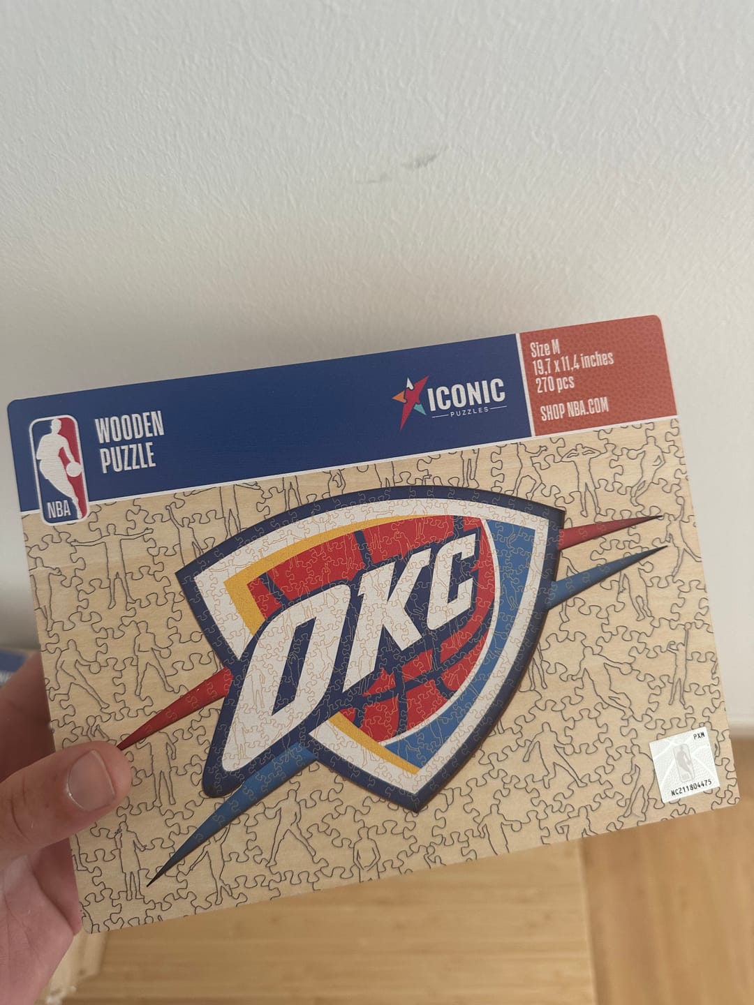 Customer photo review of Oklahoma City Thunder™ - Wooden Puzzle