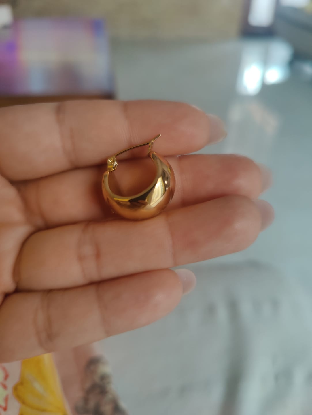 Customer photo review of Golden Bamboo Bracelet