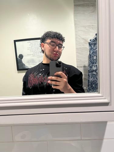 Customer photo review of Forgotten Soul Oversized T-shirt [HEAVENLY RED]