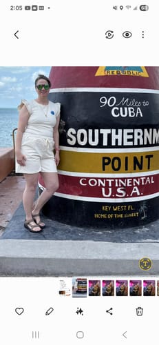 Customer photo review of Subtle Argyle Dual Flutter Tank