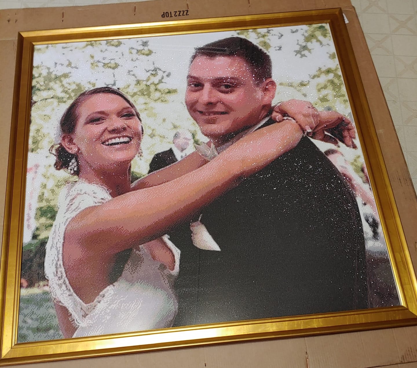 Customer photo review of DIAMOND PAINTING MED DIT EGET FOTO