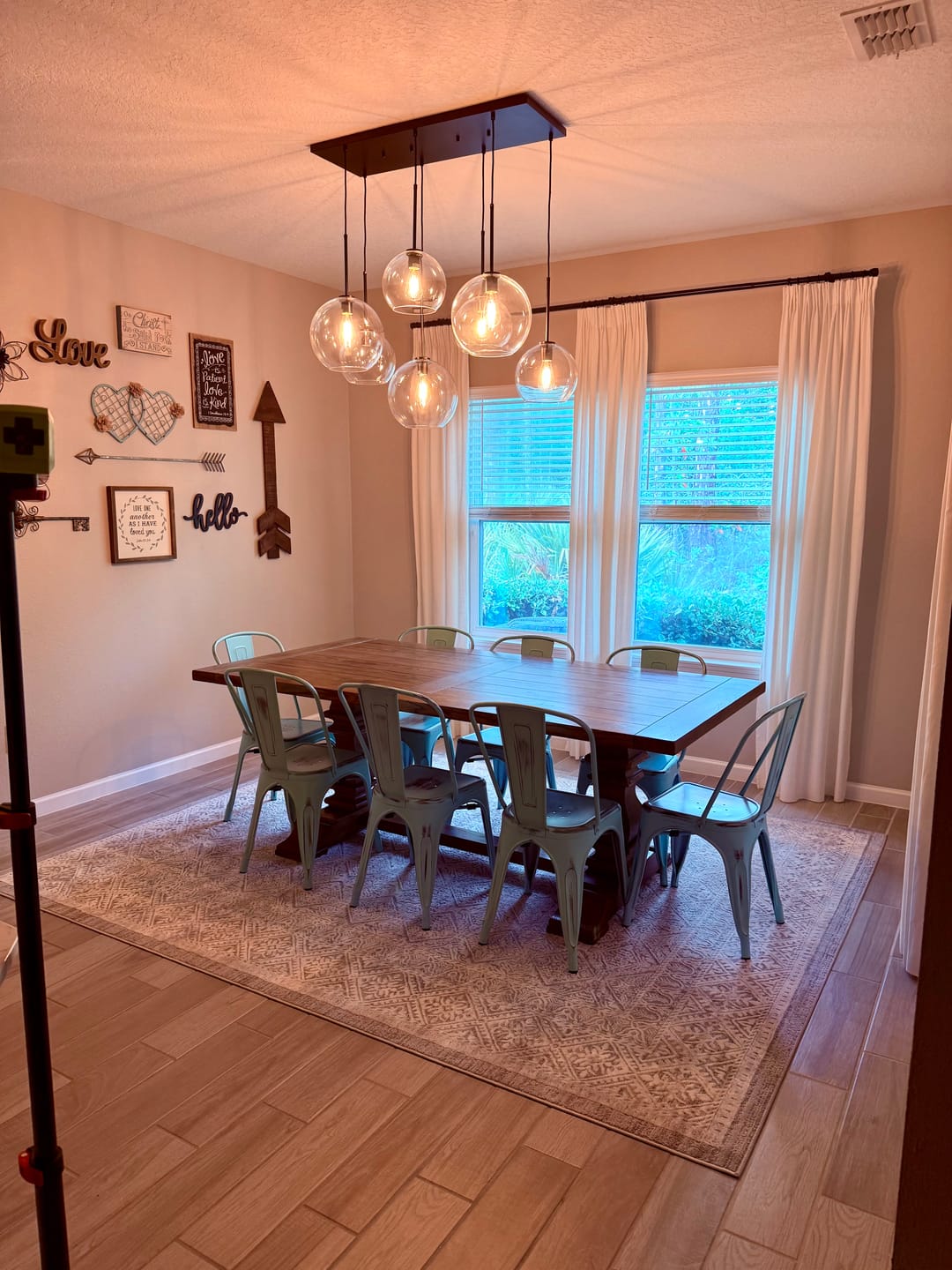 Customer photo review of Globe Cluster Kitchen Island Pendant Light