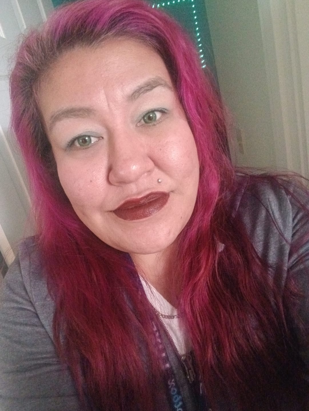 Customer photo review of Himalaya Blue Prescription Colored Contact Lenses