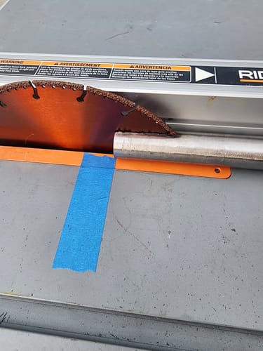 Customer photo review of Diamond Extreme All-Cut Metal Cutting Diamond Blade, Heavy-Duty All-Purpose Cut-Off Wheel for Metal, PVC Pipe, Rebar, Stainless Steel, Size 4-1/2" to 16"