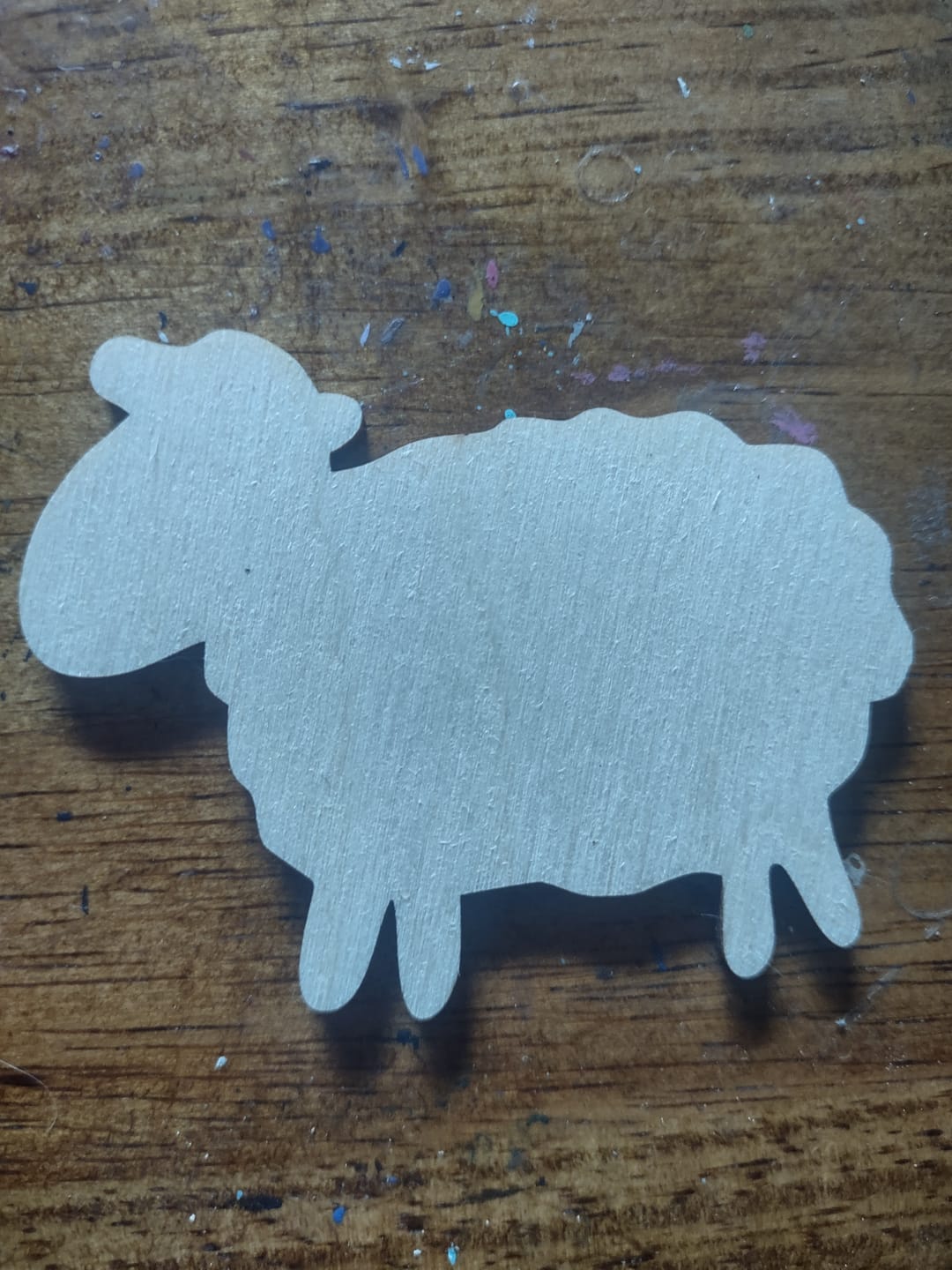 Customer photo review of Unfinished Wood Cute Sheep Shape - Craft - up to 46"
