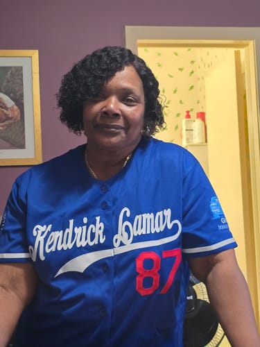 Customer photo review of Custom Royal White-Red Classic Style Authentic Baseball Jersey