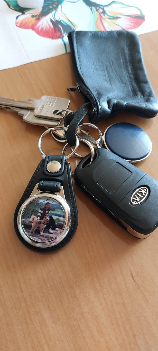 Customer photo review of Schlüsselanhänger-Bundle Leder 3x dein Foto für nur 19,90 €